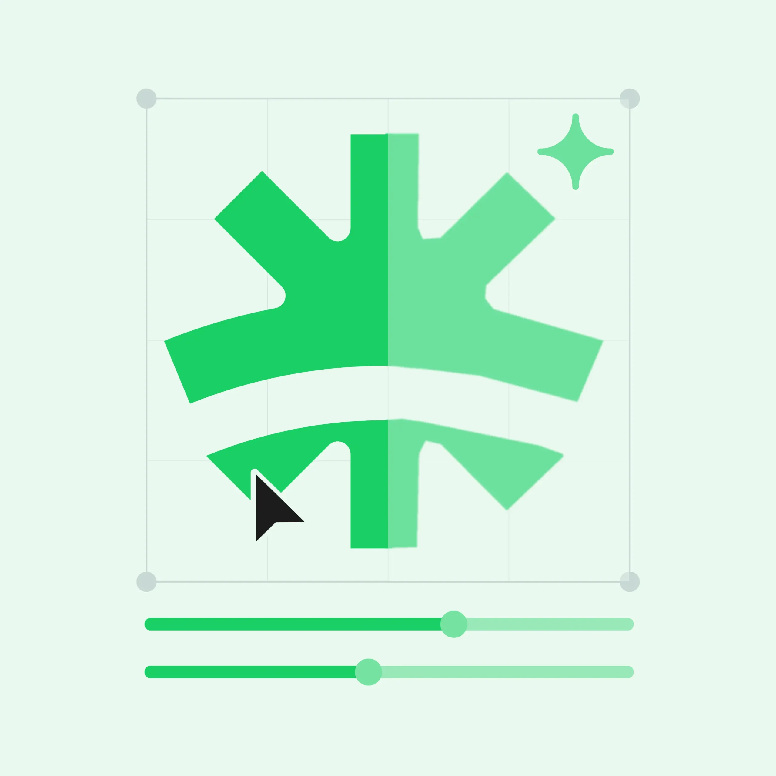AI logo cleanup service — converting a rough AI-generated logo into a clean, editable vector design by ZakDesignz