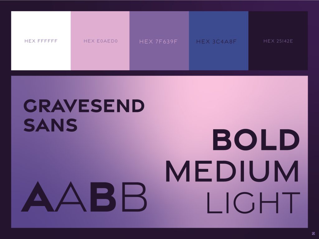 kiban dimension brand identity design color and typography guide zak design