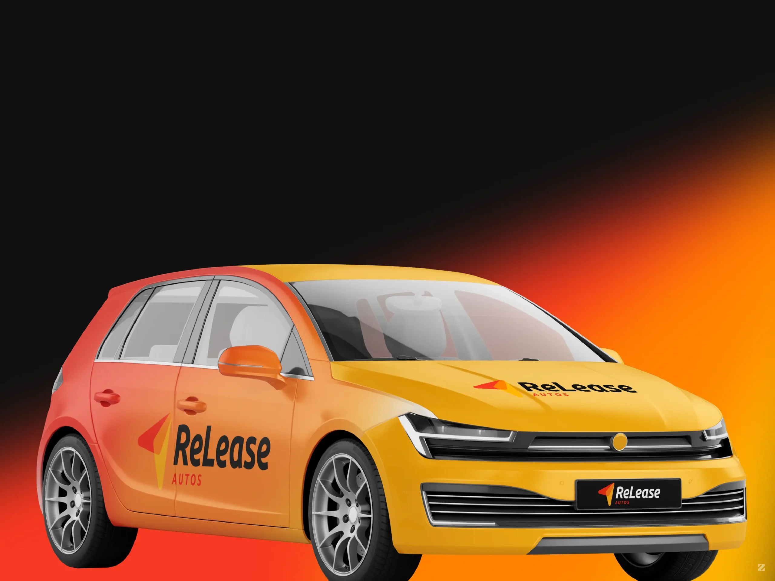 Car vehicle wrap design for ReLease Autos, brand identity by ZakDesignz