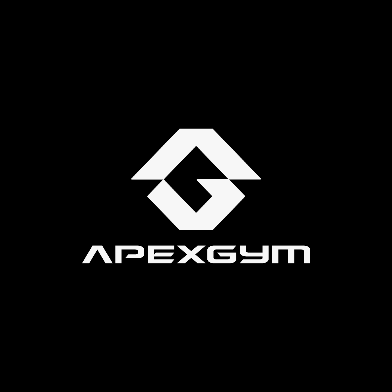 ApexGym geometric arrow clothing logo design by ZakDesignz