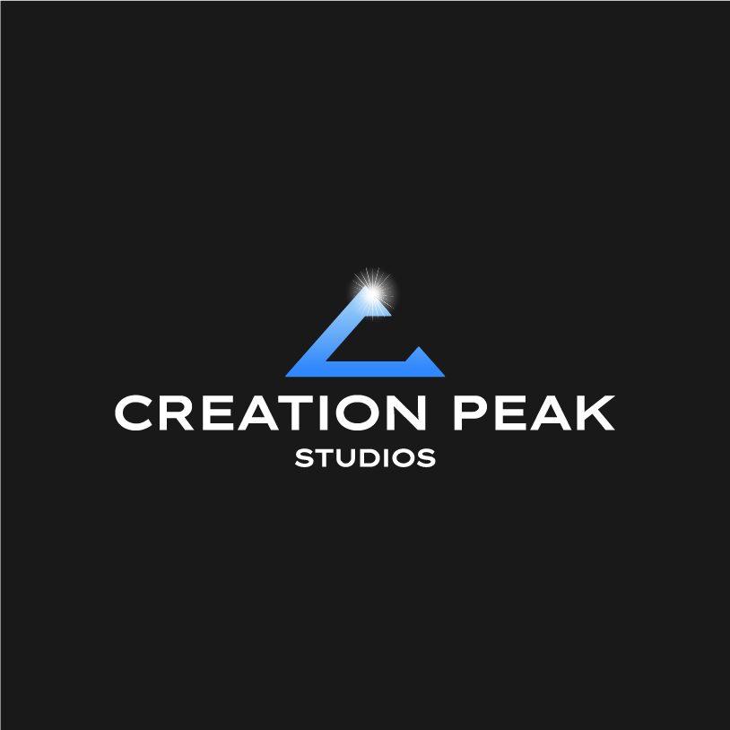 Creation Peak Studios mountain peak apparel logo design by ZakDesignz