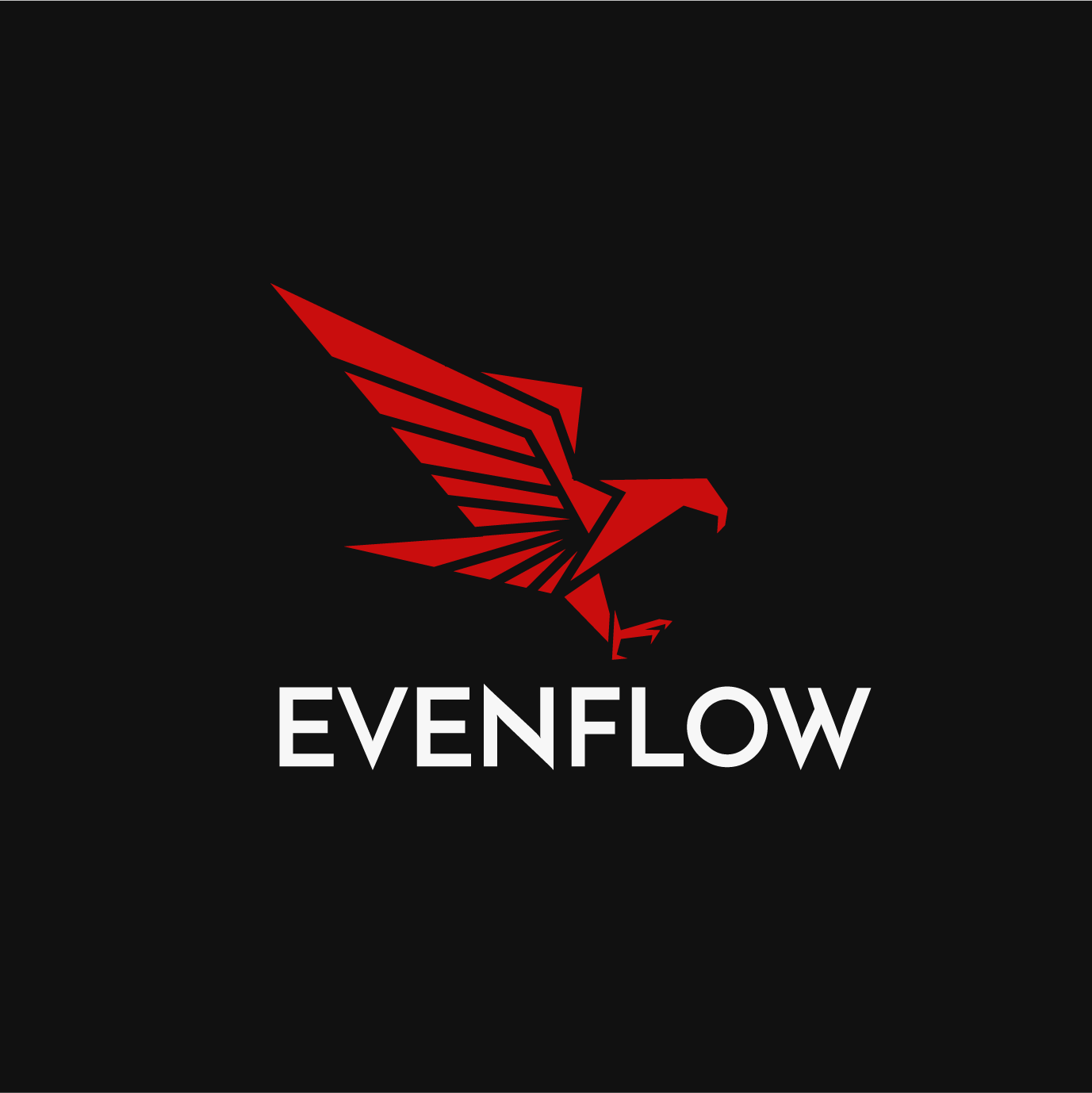 Evenflow eagle emblem clothing brand logo design by ZakDesignz