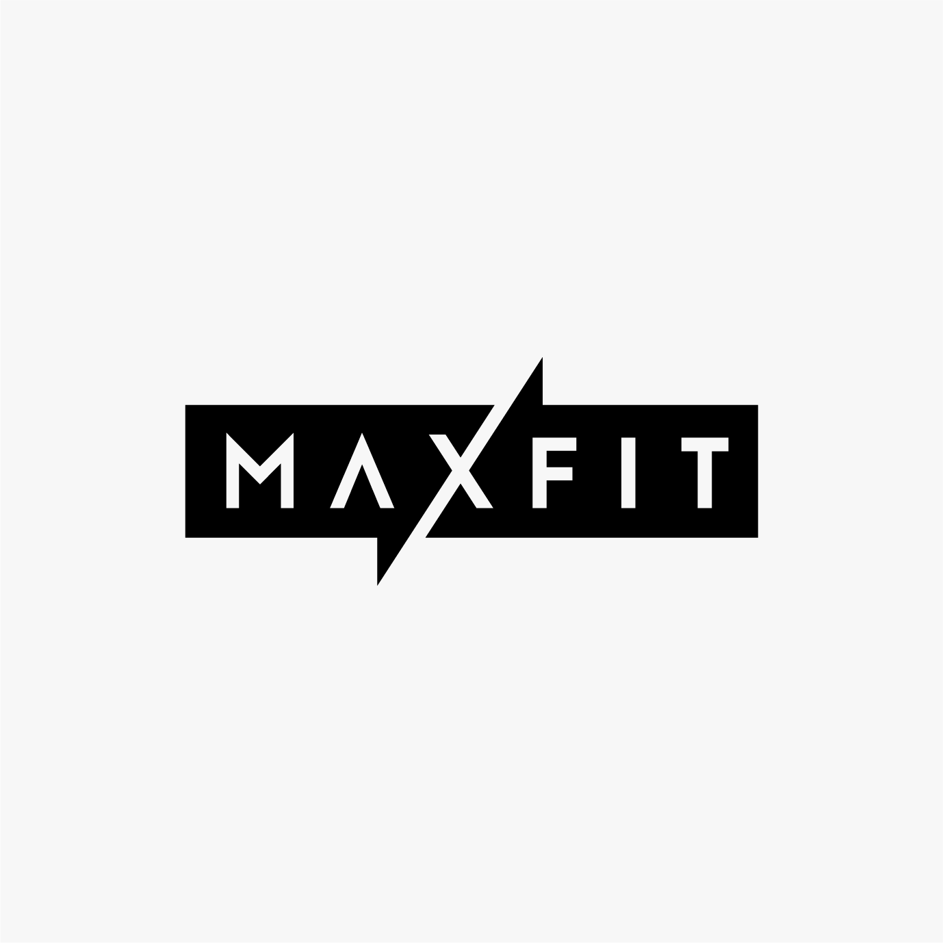 MaxFit bold badge clothing logo design by ZakDesignz