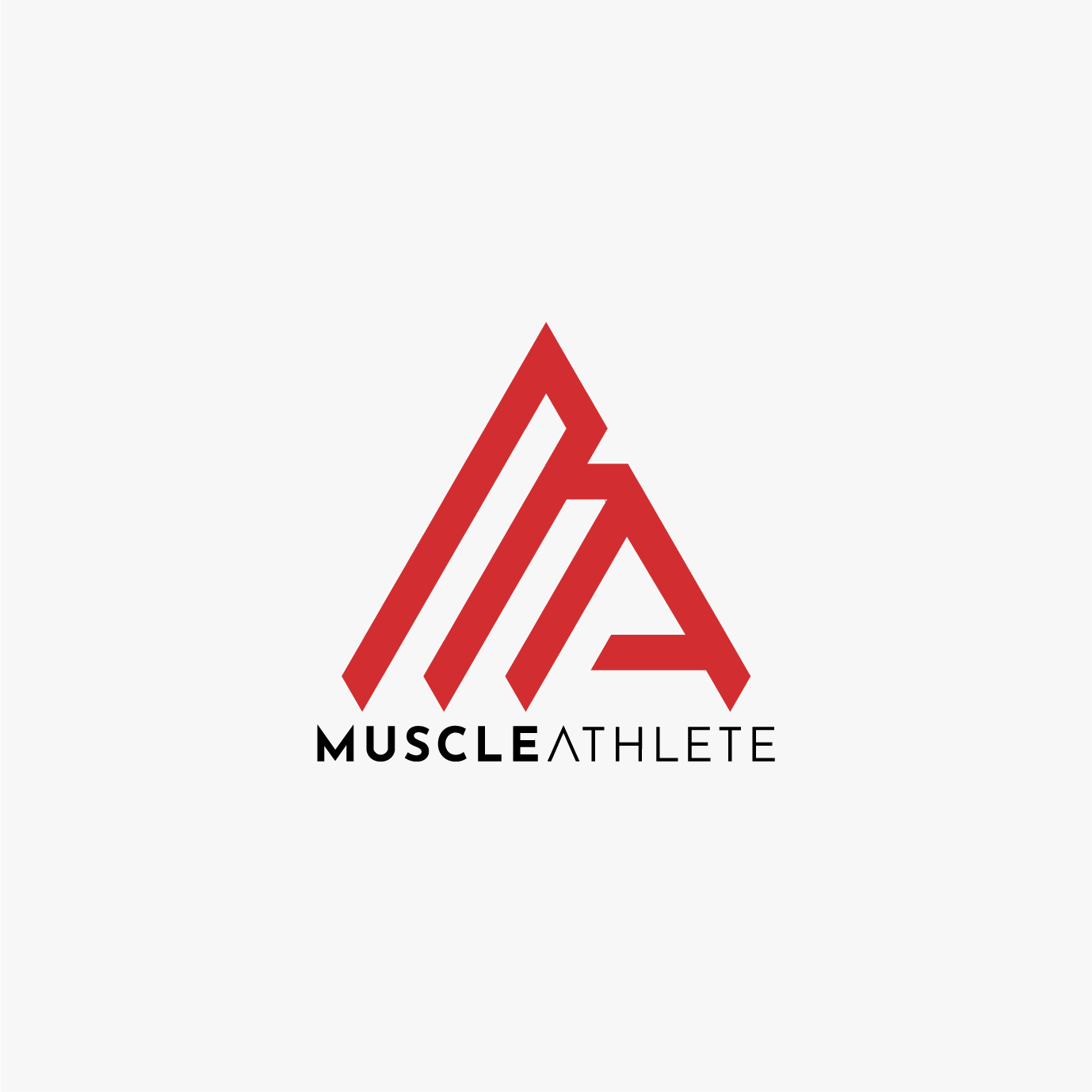 Muscle Athlete mountain peak clothing logo design by ZakDesignz