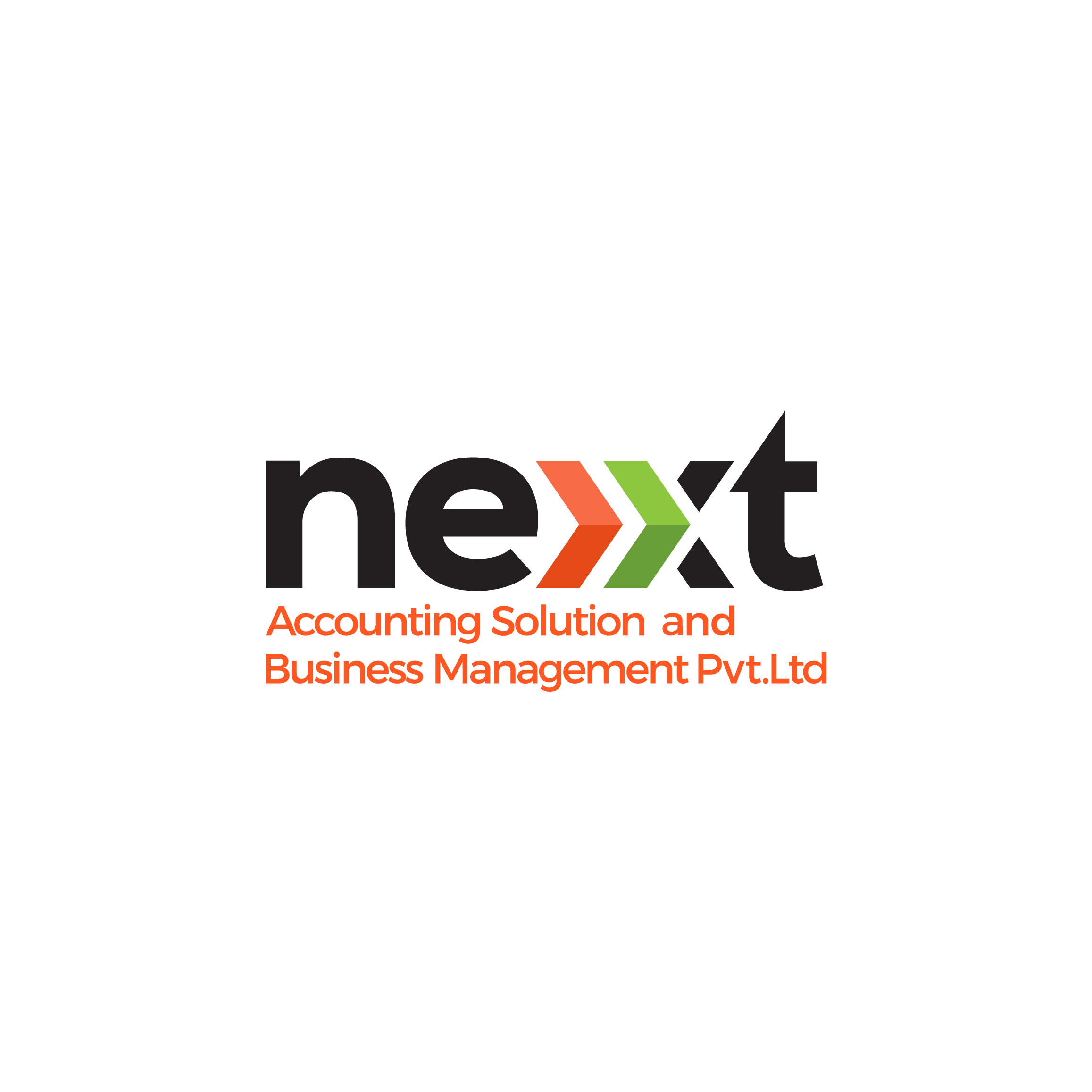 nexxt minimalist logo design for an accounting solutions and business management company by ZakDesignz