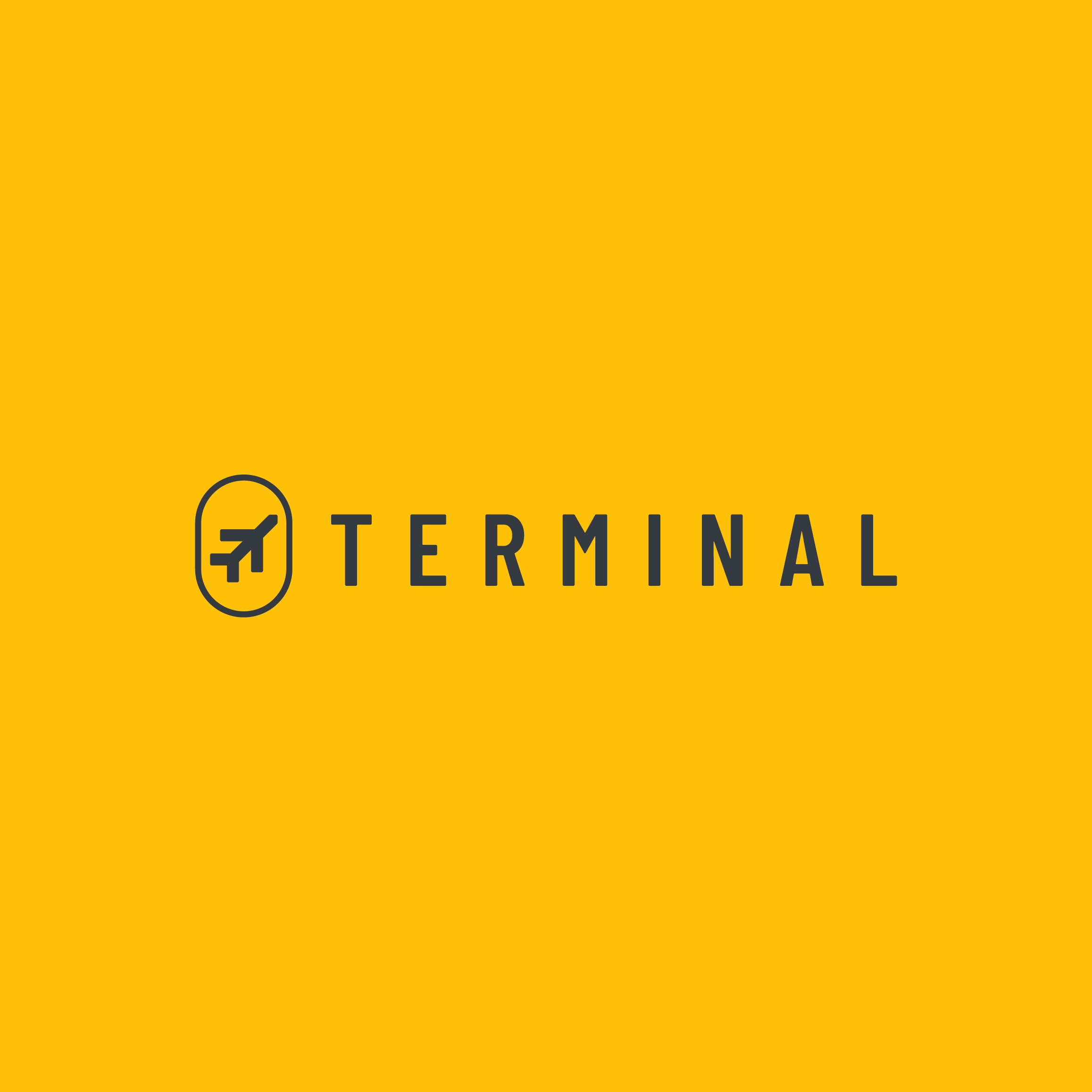 Terminal minimalist logo design for an aviation and travel brand by ZakDesignz